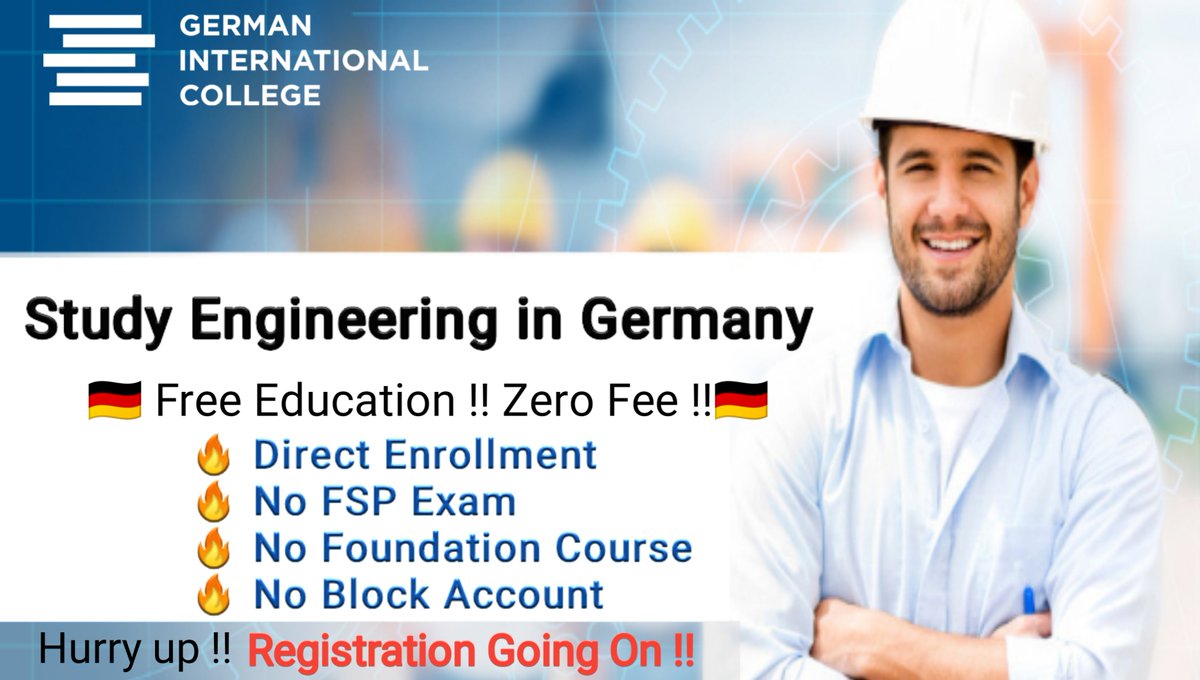 RheinKonsultan3's tweet photo. 🔥 Germany offers FREE education

🔥 Top-Ranked Universities

🔥 World-class education &amp; Cultural diversity

🔥 Fulfill Your Dreams to study in Germany
 #engineering #bachelor #master #career  #engineering #engineeringabroad #freeeducation #WorldWaterDay #BestQuotesOfModi #Friday https://t.co/MEfIsdCceE
