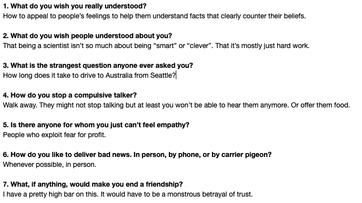 whereisdaz's tweet image. Look, as a scientist and communicator I have a bit of a man crush on @alanalda, and his #ClearAndVivid provides so much food for thought. Couldn’t resist a shot at #7Questions