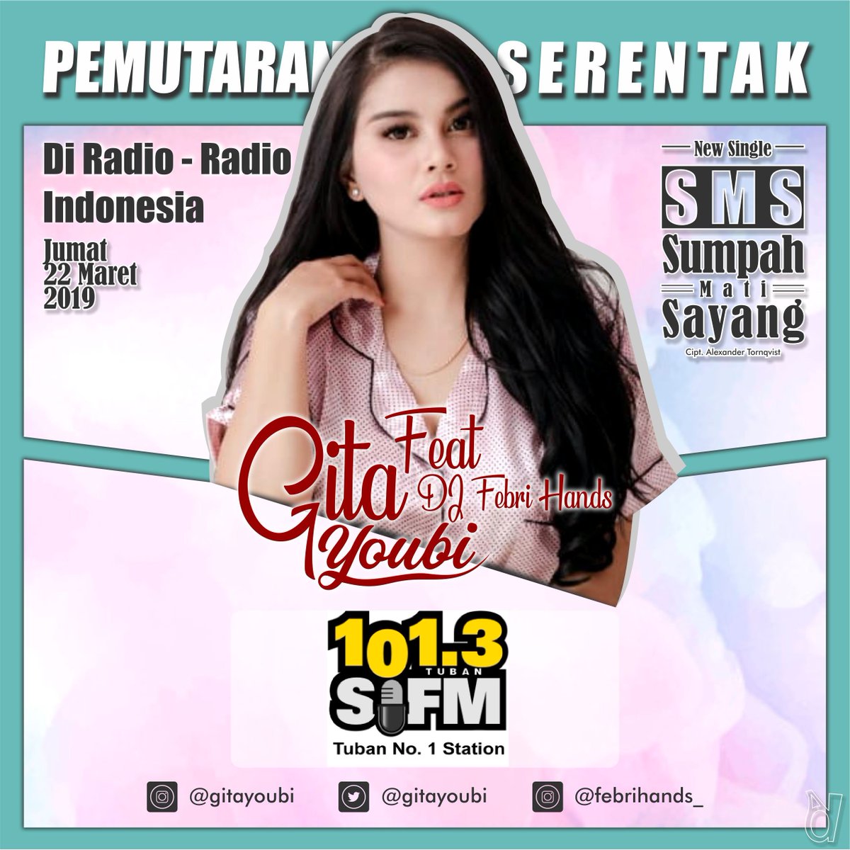 radiosifm's tweet photo. Now Playing > Pemutaran Perdana @Gitayoubi #SMS Sumpah Mati Sayang https://t.co/YWBXZV18BZ
