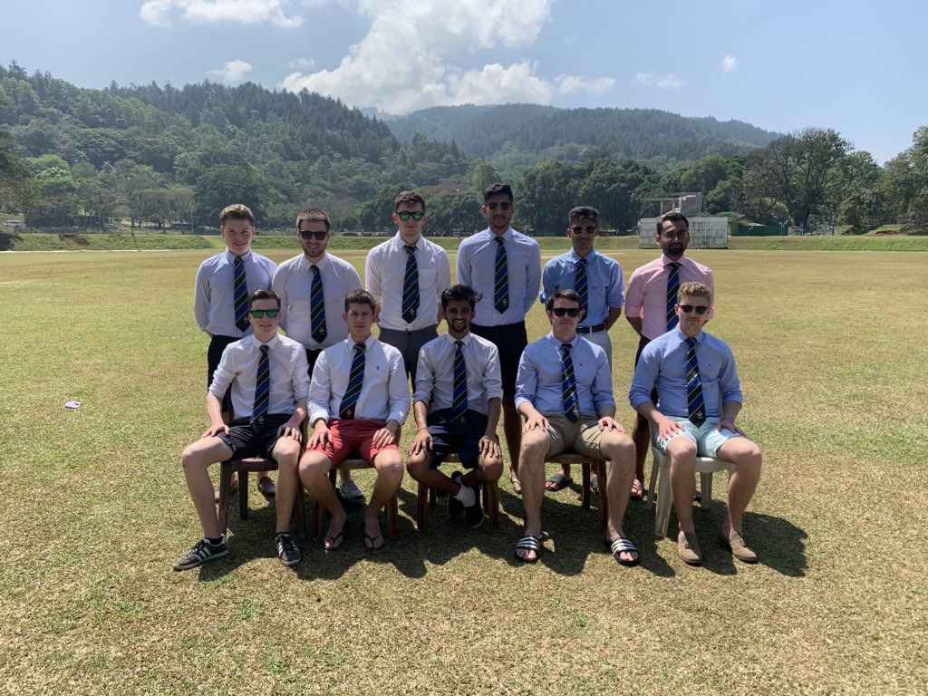 UoWMCC's tweet photo. Today the anti-darb team play the University of Peradinya

Krishan Sachdeva (c)
Jacob Bird (wk)
Ben Harrison 
Declan Wardell
Ollie Warwick 
Jacob Marquiss
Sohil Mangat 
Jinesh Timbadia
Jonathan Brook
Harry Collins
Shiv Gupta

#TeamWarwickOnTour #ReshapingTour #SriLankaIsHotAf https://t.co/8GiNAwZNNO