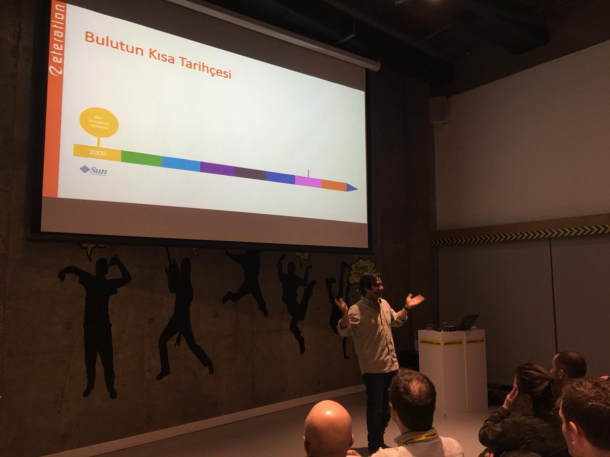 eteration's tweet photo. Dün #Sahiplex'de gerçekleşen konferasta @eteration kurucusu @nacidai Microservicesler ve Bulut Teknolojilerini anlattı. https://t.co/iQgaaeDZJd