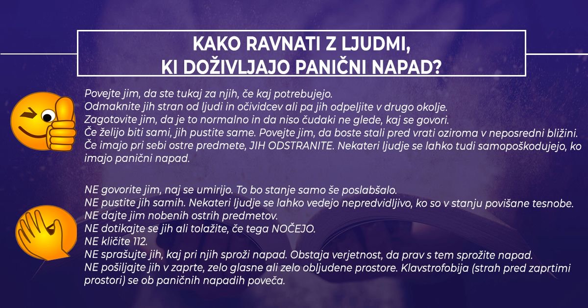 ProgramOmra's tweet photo. Pravilen odgovor na včerajšnje vprašanje je D-anksioznost. Več o paničnih napadih >>https://t.co/dN5uVSztXr. Objaljamo še nekaj priporočil, če ste blizu nekoga, ki doživlja panični napad. #ProgramOmra #anksioznost https://t.co/F6jtFtIDYT