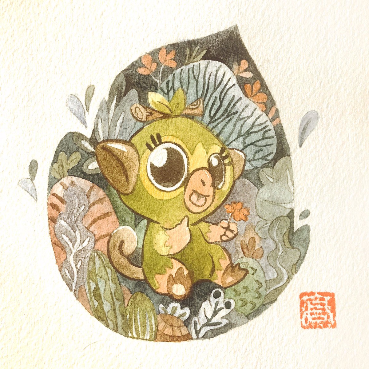 evaKOjiahui's tweet photo. new starters i made with watercolor. This time 🍀i'll probably choose #grookey which one are you going to pick? 🤩 #pokemon #scorbunny#sobble #grookey #pokemonswordshield#watercolor #leaves🍃 #evajiahuigao #illustration #art #fanart https://t.co/HVgUEPD6Cf
