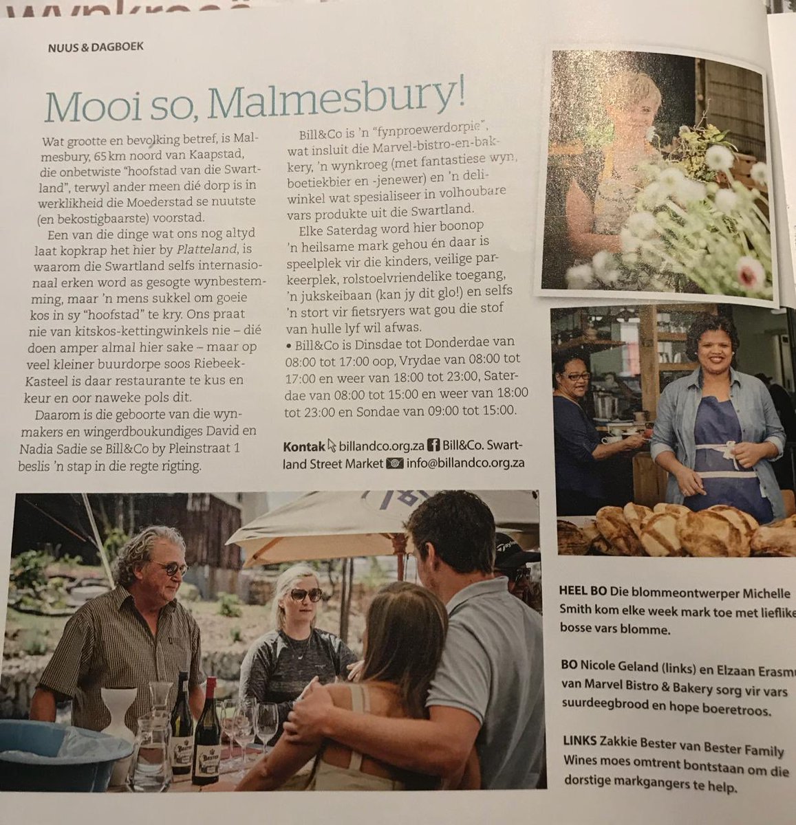 Vind ons artikel in die nuutste Platteland tydskrif. 
Volgende Saterdag 30 Maart kom kuier die Swartland se boere weer saam met ons in Malmesbury. #platteland #local #farmers #produce #wine #food