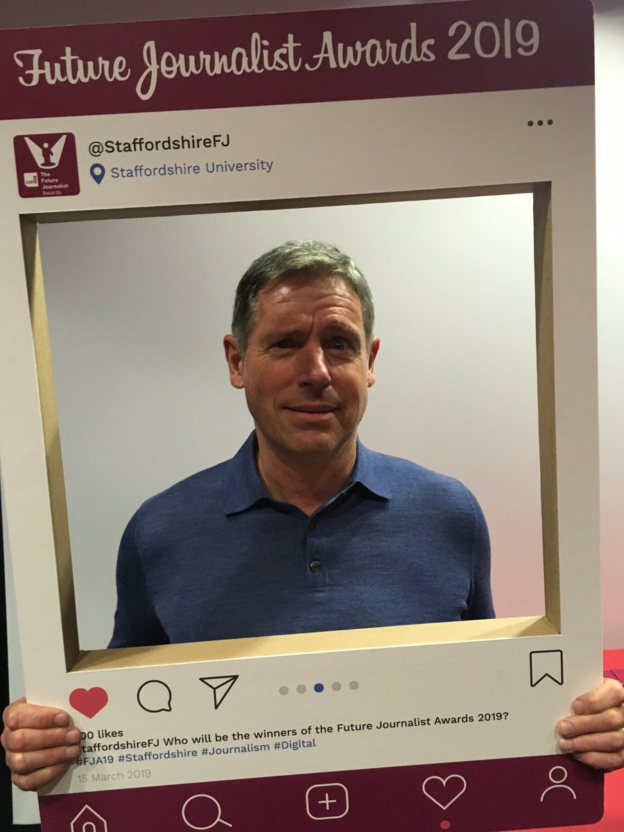 StaffsFJ's tweet photo. We think Matt Smith enjoyed himself at this year's Future Journalist Awards day! 🤣

Remember, to view the full gallery from a brilliant day at @StaffsUni, just follow the link ✅ ⬇️ #FJA19

https://t.co/sHIaMtDfgw https://t.co/RXC4TMVxpK