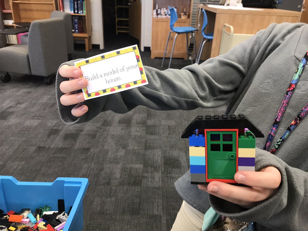 CDoverLCHSMedia's tweet photo. This morning our students utilized our new LEGO table for the Master Builder LEGO Challenge. Students draw a challenge card &amp; then race to build the item. The activity encourages 21st century skills like creativity &amp; critical thinking as well as the engineering design process. https://t.co/SJVJZXhPTt
