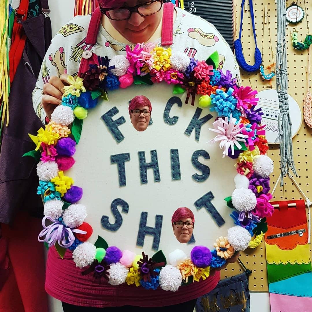Twin_Made's tweet photo. Feeling this this week. Theresa May & her band of creepy creeps can F right off.
Want to make your very own mini sweary yet floral hoop? Join us next Friday!
#Cardiff #Canton #Pontcanna #CreativeCardiff #ColourfulCardiff #Workshops #floral #sweary #embroideryhoop #feltflowers https://t.co/iwbg7nx7KS