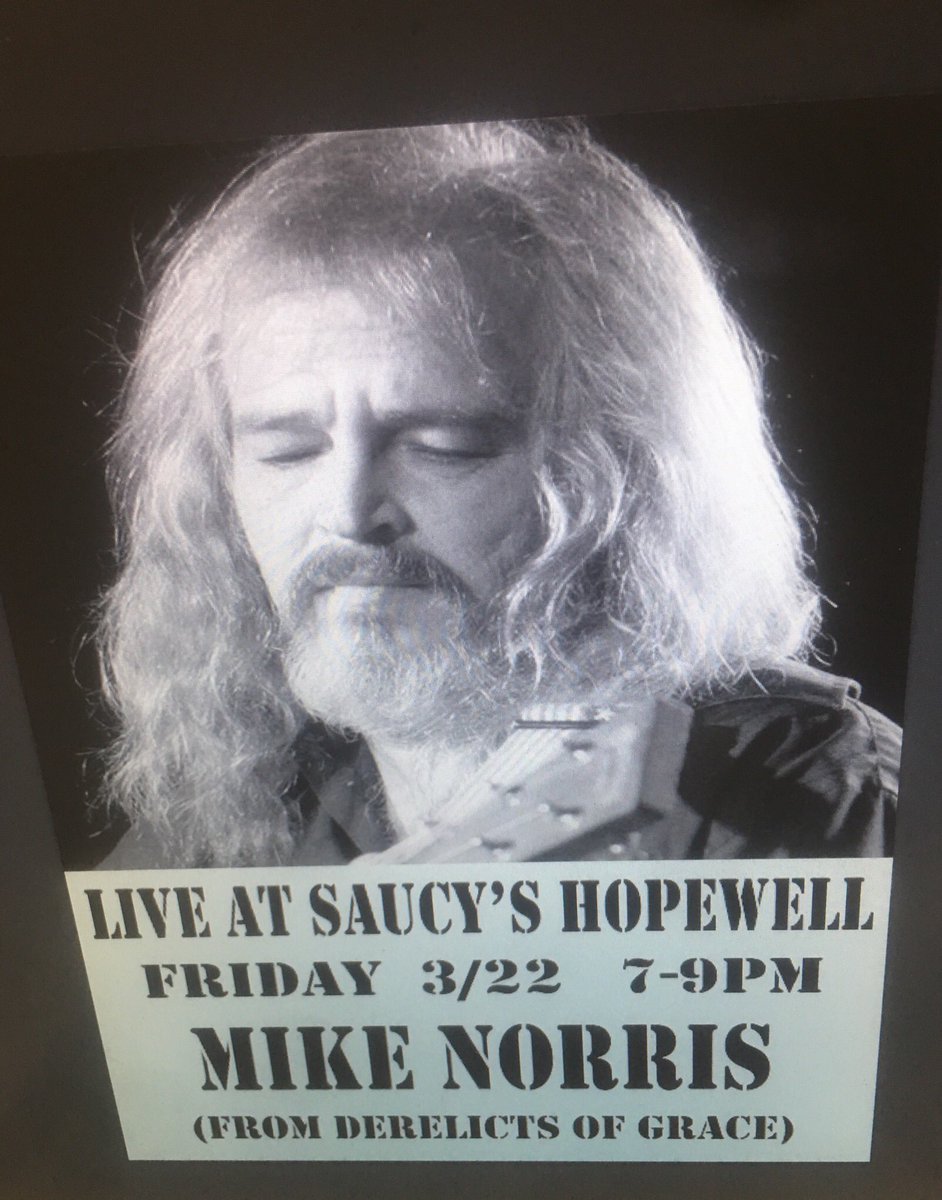 Mike Norris tonight at Saucy’s Hopewell! 7-9PM. 207 E. City Point Road, Hopewell VA
