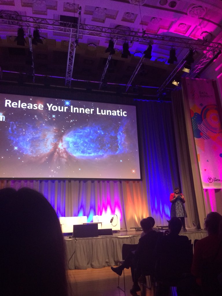 FutureXGlobal's tweet image. Day 2 at @DataFest_ has been incredibly inspiring. 

Maggie Aderin-Pocock says ‘release your inner lunatic’

We agree. 🌚🌚

#datafest19 #datatogether