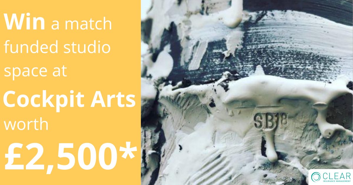 MatthewWarner_'s tweet photo. Makers/creators - you could win a match-funded studio space for 1 year at @Cockpit_Arts worth £2500: https://t.co/A1frPeX1Bi @TheClearGroup https://t.co/DnzFGQhWNS
