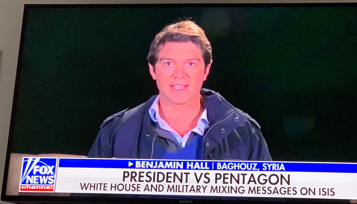 uknounome's tweet photo. @BretBaier you may have had @BenjaminHallFNC on your program yesterday, however, he appeared on all of @FoxNews programming pushing the narrative that isis was no more. Talk about #BeingOverExposed #Shameful @realDonaldTrump, why would any network repeat same clip? #NotExclusive https://t.co/xReiqz1U9f
