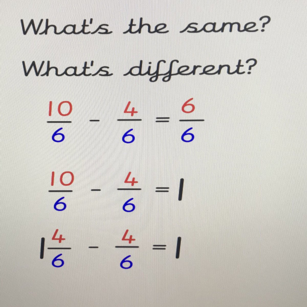✏️ Lots of discussion created with this question this morning. 
Enabled children to reflect and explain what they have learnt so far.
#samedifferent #mastery
<a href="/WYorksMathsHub/">West Yorkshire Maths Hub</a>