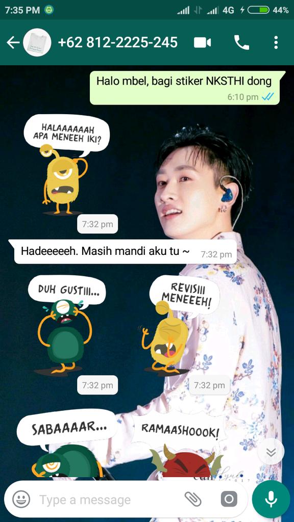 astika_endah's tweet photo. Mandi kembang a? Ket jam 6 durung bar 🙄 tapi lucuukkk stikernyaaa heuheuu maaciiii 💕 https://t.co/W2rVEx2Ydg
