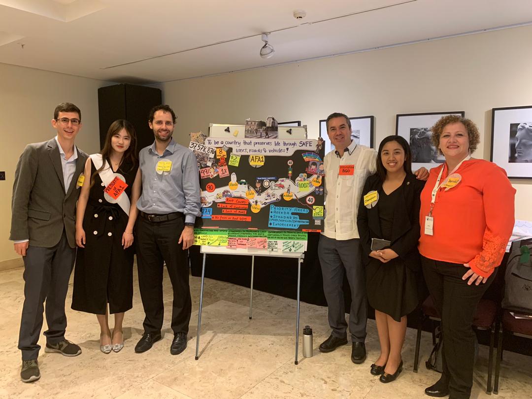 CamiloCardonaT's tweet photo. After two weeks of hard work, now we are presenting our proposal of a desired future regarding saving lives trough #RoadSafety in our countries.
Thank you!! #rGRSLC2019 https://t.co/RyF65tLEvs