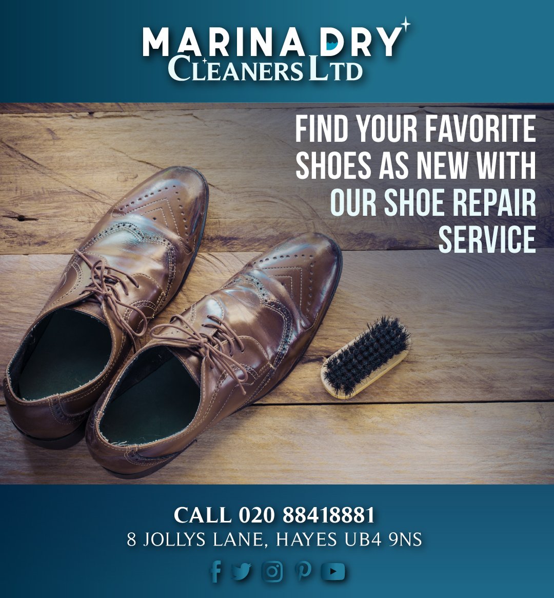 Find your favorite shoes as new with our shoe repair service! 👞
Call us on 020 8841 8881.

#dry #cleaner #super #wash #clothes #drycleaning #thelaundryqueen #drycleaners #fresh #clean #cleanlaundry #dryclean #womanpreneur #laundry #UK #UnitedKingdom