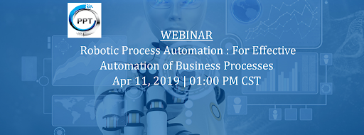 PPTCORPORATION's tweet photo. Robotic Process Automation enables business users to use intelligent workers with AI to save time for high business impact tasks that create value and builds competitive edge. Register for our webinar to know how RPA can automate business processes. https://t.co/Fg9zcVHLOC https://t.co/CpqJf42Rcr