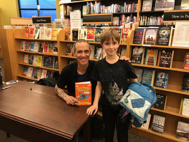 EmilyOxnard's tweet image. He was over the moon @Janinedaxeli @GibsonsConcord  to meet author @AndyGbooks
