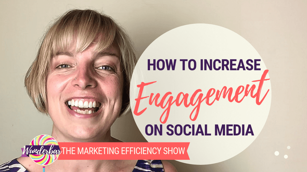 We all love more engagement on our #socialmedia channels, right? Watch this episode of the Wunderbar Marketing Efficiency Show to discover my 7 favourite tips for sending engagement through the roof youtu.be/XWkaWVIWlH8 Have you tried making a live video? #SweetLikeSocial