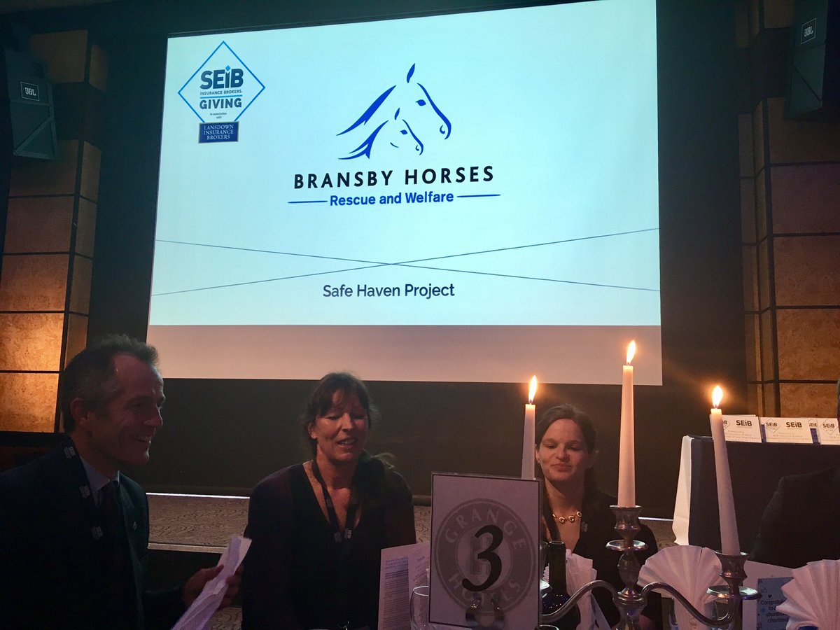 Great to be here today in London to represent <a href="/BransbyHorses/">Bransby Horses</a> for the #SEIBGiving Charity Awards - good luck everybody.