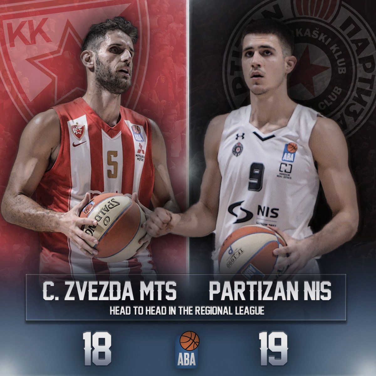 Who's gonna prevail this time?

🔥 <a href="/kkcrvenazvezda/">KK Crvena zvezda Meridianbet</a> vs. <a href="/PartizanBC/">KK Partizan Mozzart Bet</a> 🔥

#ABALiga #RoadToGlory