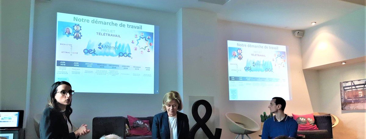 CessonOet's tweet photo. Lors du séminaire travail distant organisé par l'Aract, les équipes Altenov et OET témoignent. Après avoir bénéficié des retours d'expérience de plusieurs entreprises ayant mis en place du télétravail, notre tour est venu de transmettre ce que nous avons mis en oeuvre et appris ! https://t.co/TY7bp3Kdmb