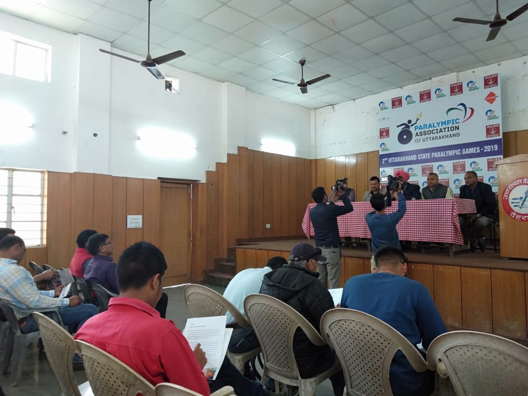 GamesParalympic's tweet photo. Press conference of 2nd Uttarakhand State Paralympic Games to be held on 23-24 from 9am-5pm Sports Complex Dehradun
#FlyWithCourage #IndiasProudParalympians #Sports #ParalympicGames #Uttarakhand #Dehradun https://t.co/M8WX10X0ZC