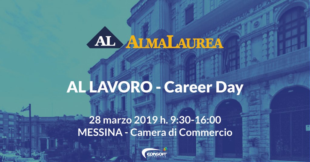 Consoftsrl's tweet photo. 💼#AlLavoro! La prossima settimana venite a conoscerci ai #CareerDay di @AlmaLaurea a #Messina!
Offriamo opportunità di lavoro per intraprendere la vostra carriera di programmatori.💻
Vi aspettiamo il 28/03 alla Camera di Commercio a Messina dalle 9:30 alle 16:00.
SAVE THE DATE☑️ https://t.co/quhwoFPi2X