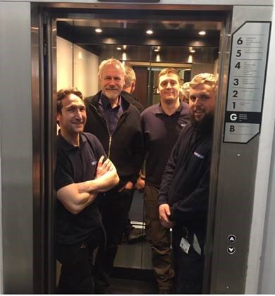 ApexLifts's tweet photo. We would like to say a massive #welldone to our project team who worked on the lift at #OneGoldenSquare – completed earlier than scheduled and with #glowing comments from the staff at OGS! Job well done guys! #FridayFeeling https://t.co/B2CySjMKPQ