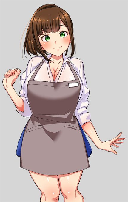 現在配信中の新作ですがおかげ様で2000DL越えておりました!ありがとうございます😊また予定しておりました一部差分変更などのデータ差し替え申請を行いましたので明日(3/23)中には反映されるかと思います!おまけでヒロインと店長の立ち絵差分も追加しましたので合わせてご覧頂けると嬉しいです! 