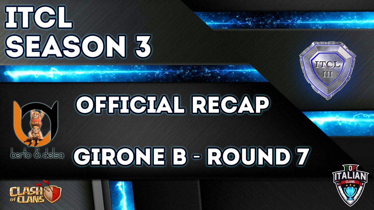 _GamersHouse's tweet photo. ITCL 3 - 7°Round - Girone B

I buon @bertoedelsa ci illustrano il girone B!

match disputati:
AMK Italian vs TimeLost
Italy League CN vs NosBellumSumus
Nuanda vs S.N.K. Corp
Active&amp;Donors vs Only The Braves
https://t.co/dh8tygRDDq
#clashofclans #TopItalianClans #ITCL3 https://t.co/qmrkUOJbsT
