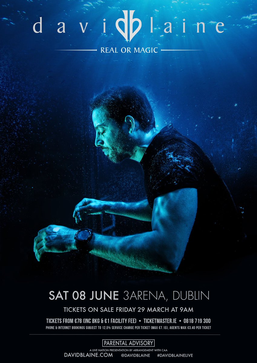 #MAGIC <a href="/davidblaine/">David Blaine</a> is coming to <a href="/3ArenaDublin/">3Arena</a> <a href="/the1878Dublin/">the 1878 at 3Arena</a> <a href="/The_PremiumClub/">The Premium Club</a> <a href="/TicketmasterIre/">Ticketmaster Ireland</a> <a href="/hotpress/">Hot Press</a>