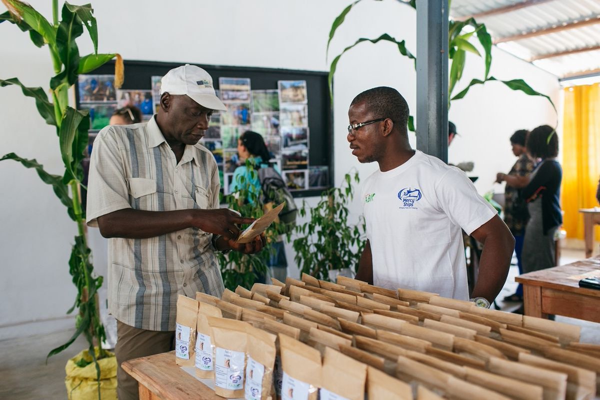 The #MercyShips Food for Life program showcased the plethora of nutritious products that participants are learning to produce! The program’s students are being trained in the art of agriculture, nutrition, and much more — seeking good health and transforming farming communities.
