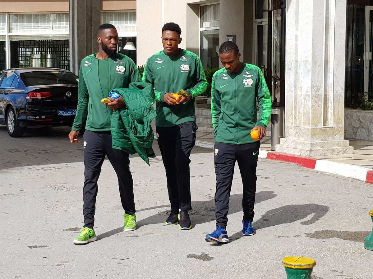 BafanaBafana's tweet photo. @BafanaBafana leaving Tunis and heading to the host city (Sfax) for the @CAF_Online AFCON qualifier against Libya this coming Sunday, 24 March 2019 @SAFA_net https://t.co/aUS3kefsVd
