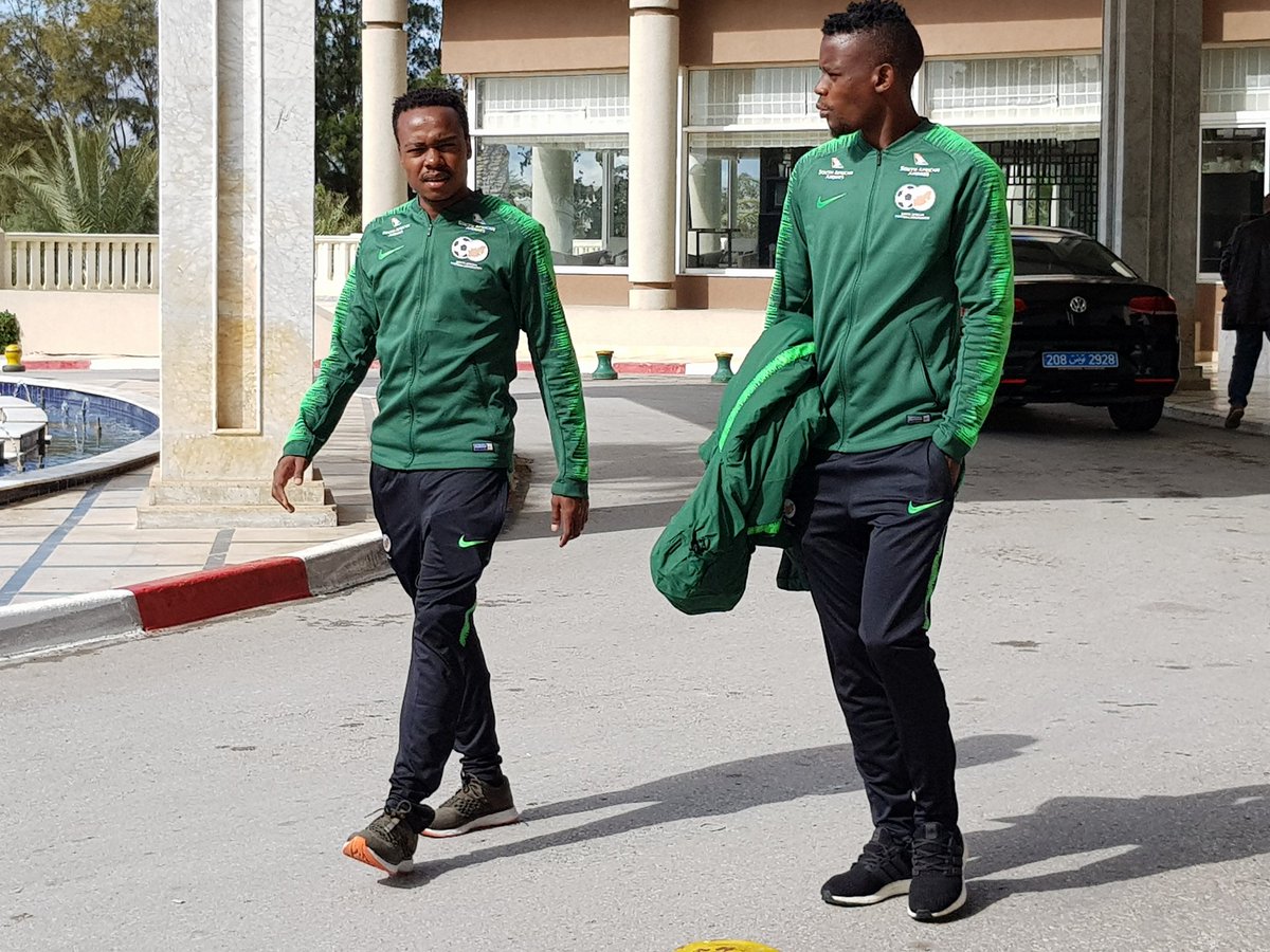 BafanaBafana's tweet photo. @BafanaBafana leaving Tunis and heading to the host city (Sfax) for the @CAF_Online AFCON qualifier against Libya this coming Sunday, 24 March 2019 @SAFA_net https://t.co/aUS3kefsVd