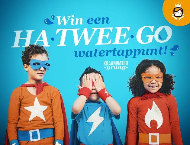 #Wereldwaterdag. #Kraanwater is een hele goede dorstlesser. Ook op #school! De #Koningsspelen staan dit jaar ook in het teken van water. Hou onze social media kanalen en die van de Koningsspelen in de gaten voor meer info! #hatweego