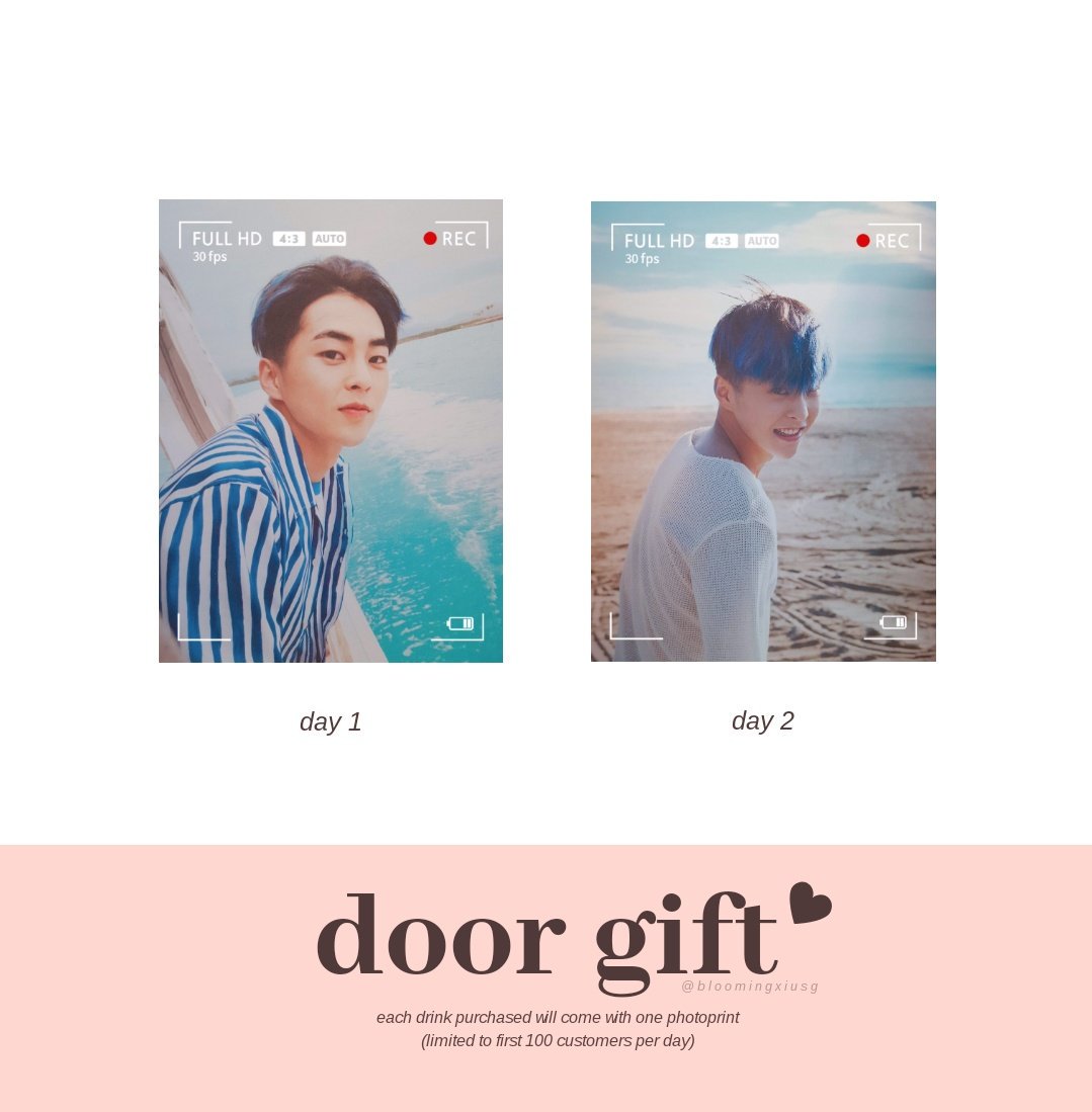 bloomingxiusg's tweet photo. hi! we regret to inform you that we'll no longer be giving out stickers, photo prints will be given out instead :)

first 100 customers will receive one print along with the cupsleeve ♡

don't worry, even if you are not the  first 100, you'll still be able to get the cupsleeve! https://t.co/WX7PicEBBU