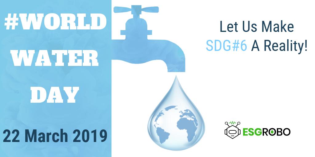 BiznessAnalytix's tweet image. #SustainableDevelopmentGoal6 targets availability of clean water for all by 2030. This #WorldWaterDay awares to tackle the water crisis.
You may be somebody from somewhere but #Water is your #HumanRight! #ESGRobo feels proud to be the part of the celebration!
#WWD19