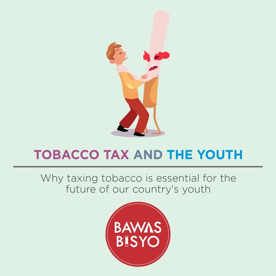 bawasbisyoPH's tweet photo. The youth sector is one of the most vulnerable groups to diseases brought about by smoking. Here's how the sin tax protects the youth from these complications:

#SinTax4UHC
#RaiseTobaccoTaxNow 
#TaxTobaccoToTheMax https://t.co/hBUu7mLmEC
