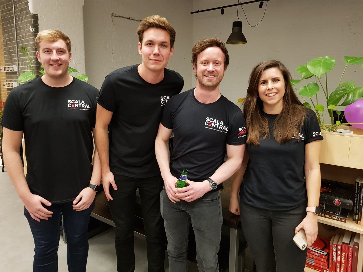 Scala_Central's tweet image. Morning all! Happy Friday!! Thank you to everyone who attended #SC22 last night at the @Depop office! It was so nice to see your faces and we hope to see you at the next one! meetup.com/Scala-Central/… #ScalaCentral