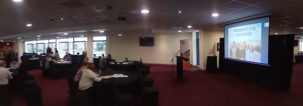 UKMSRegister's tweet photo. Just about to begin a 'Living With MS' event at @official_parc with @mssocietyuk @mscymru- looking forward to demo-ing the new app! #MS #MultupleSclerosis https://t.co/TBV8yYjNSy