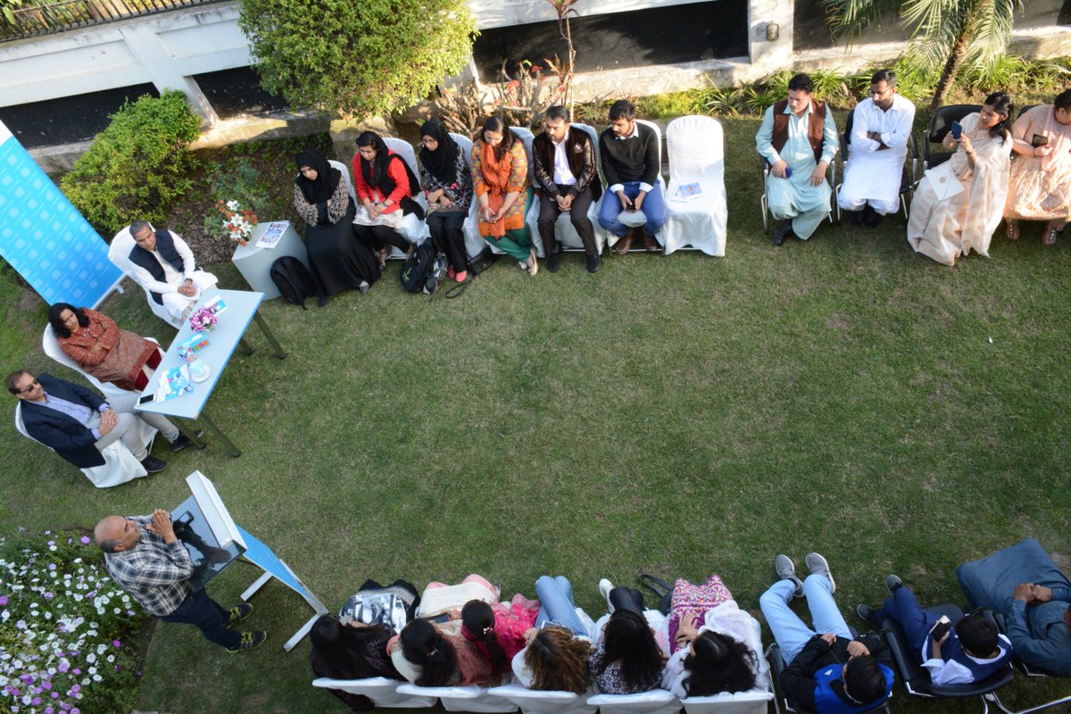 FNFPakistan's tweet photo. "We believe that #youth is vibrant in Pakistan & youth is the one who is always open 4new ideas &breaking barriers. #MLLF2019 was one such opportunity to obersve this in reality with #youthvolunteers like yourself" @AnwarMuhammad0 Certificate Distribution ceremony @IndusCultures https://t.co/CUGcBIUm4S