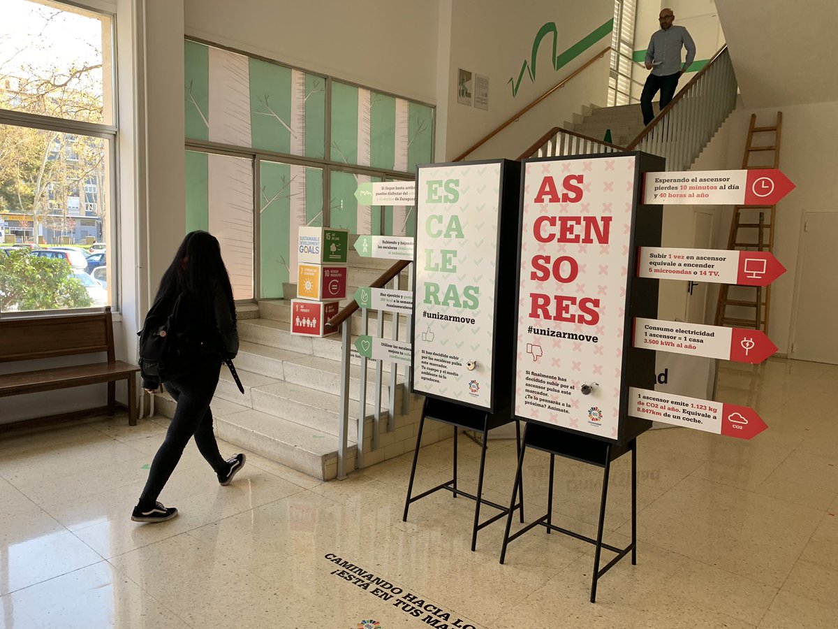 OficinaVerdeUZ's tweet photo. Desde la @unizar fomentamos la utilización de las escaleras sostenibles. Os esperamos en la Jornada de hoy en el ínter! #agenda2030 #ODS #frideyforfuture 🎉👏🏾🌎✌🏾 https://t.co/VqDHFtvo2p