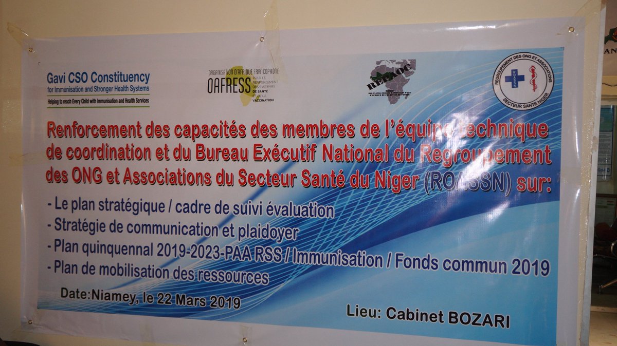 RoassnN's tweet photo. Renforcement des capacités  des membres de l’équipe technique de coordination et du Bureau Exécutif National (BEN) du ROASSN 
 22 Mars 2019
 #GAVICSO #OAFRESS

https://t.co/OeZdC4q4NN https://t.co/QqeNxXMJE9