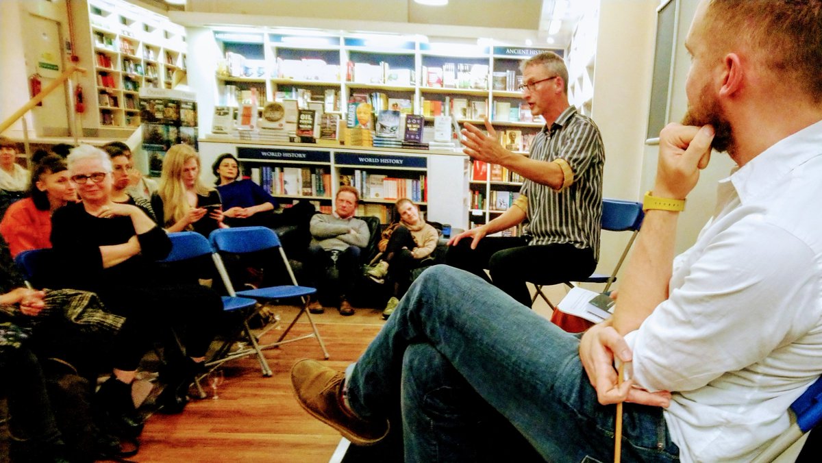CCRIEdinburgh's tweet photo. Something did happen. The launch of 'Therapy, Stand-up, and the Gesture of Writing' by @JonGWyatt was such a collection of insights and resonances on the meanings of fiction, the work of therapy, the existential aspects of life, and images of cats peering from some window. Grand. https://t.co/oTJ9cGLkbQ