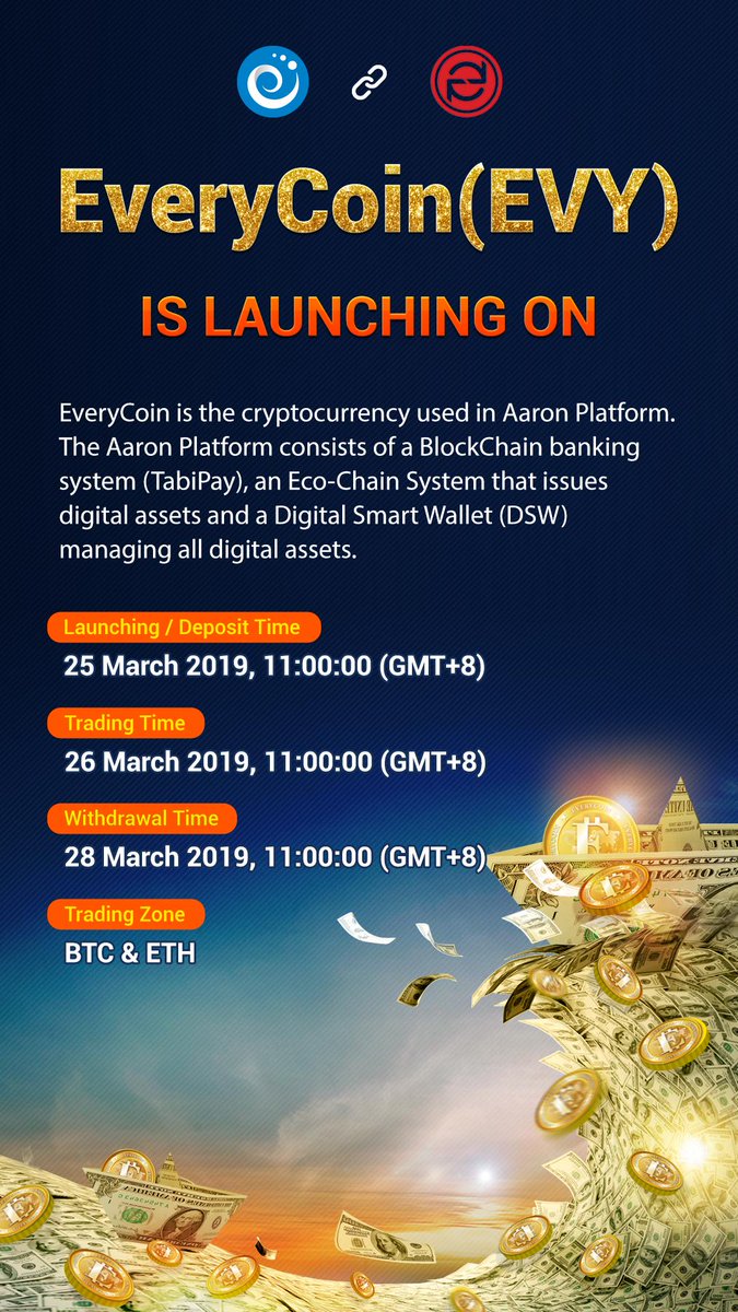 oexcom's tweet image. 【Official Announcement】Everycoin (EVY) is officially launching on OEX.com. For more details, kindly click on oex.cn/notice_info?nt…. Thank you for supporting OEX!

#blockchain #crypto #cryptoexchange #listing @AaronJin20