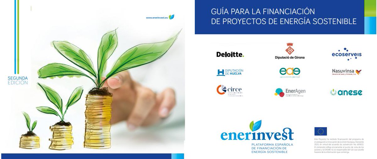 EsEnerInvest's tweet photo. II Edición de la Guía para Financiación de Proyectos de Energía Sostenible de @EsEnerInvest y nuevos análisis del marco financiero y de políticas ya listos para descarga en la plataforma https://t.co/77GbLsWs2p @mitecogob  @Fedarene @H2020EE @EU_EASME https://t.co/s3iqwqFz9F https://t.co/G0eChABtIT