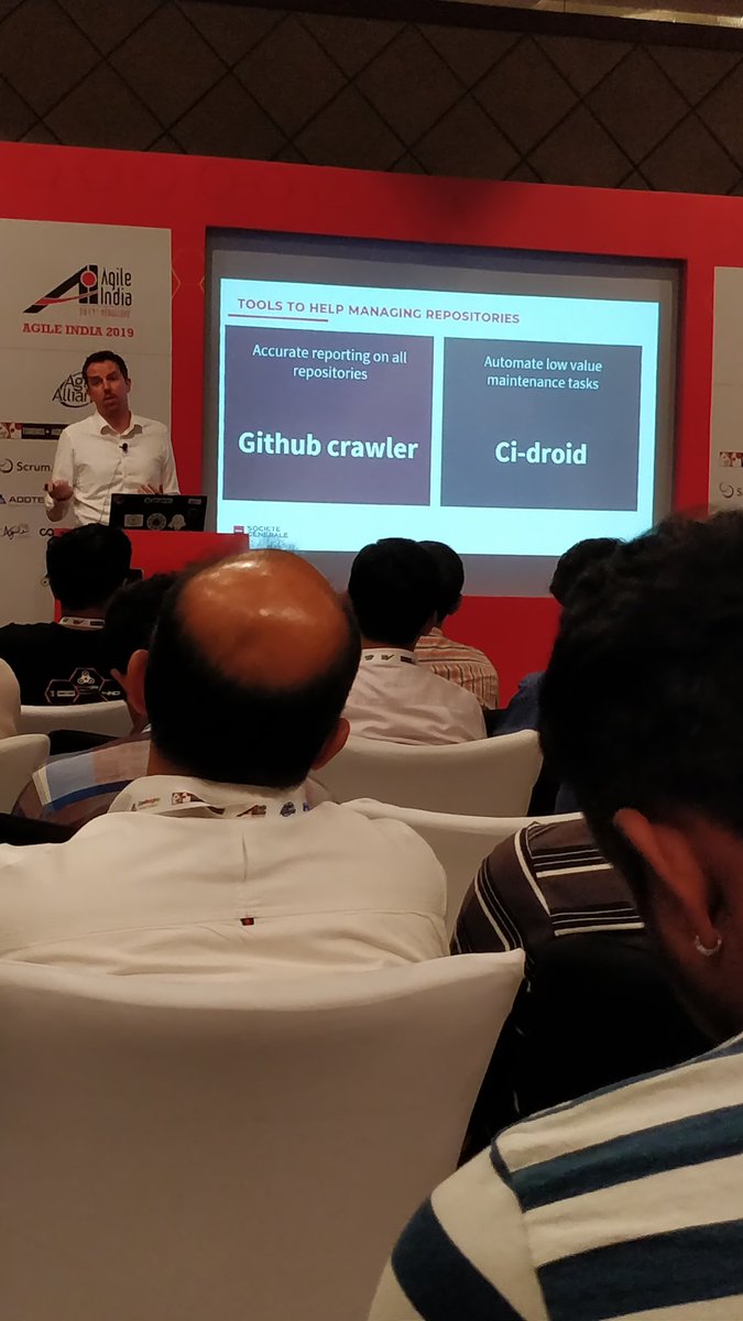 Incredible tool by <a href="/big_Vinz/">Vincent Fuchs</a> to manage code consistency for hundreds of code repositories  in microservice application environment.  #AgileIndia2019