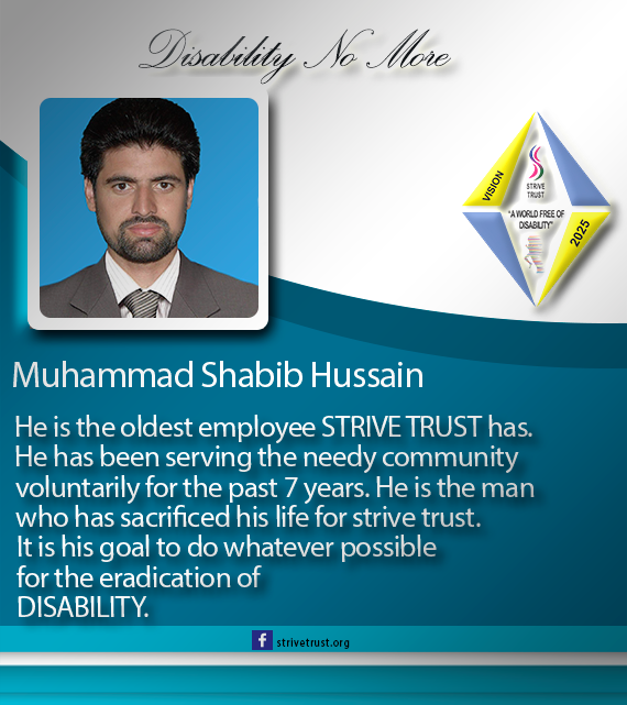TrustStrive's tweet photo. He is the man who has served strive since its beginning. He was always there to support Muhammad Yasir Khan through every problem and without any doubt he is the voice of strive trust https://t.co/wbGcy7hUlL