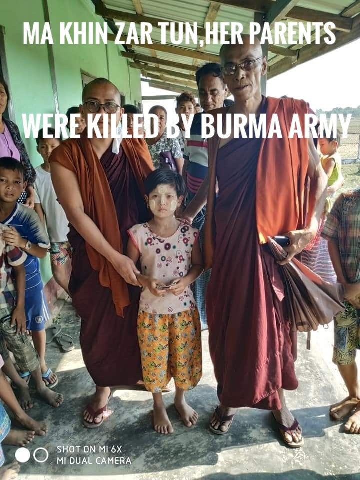 Ma Khin Zar Tun,10 years old innocent kid,her parents were killed by Burma(Myanmar) Army 21March 2019.She has a younger brother. Now both of them are orphans.
<a href="/UN/">United Nations</a> <a href="/Refugees/">UNHCR, the UN Refugee Agency</a> <a href="/Reuters/">Reuters</a> 
<a href="/AP/">The Associated Press</a>