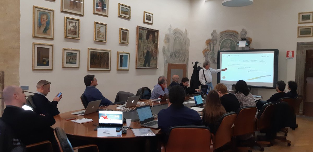 Partners of @CreativeWearMed meet today in Prato, Italy to discuss next steps &amp; the future of the #Creative Hubs developed by the project